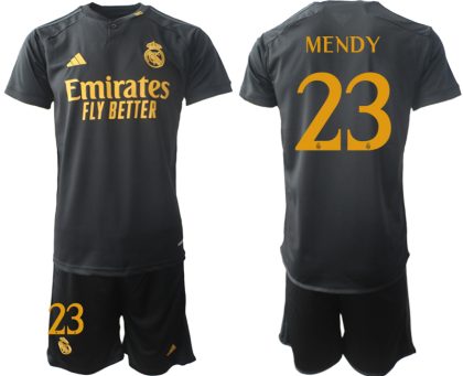 Herren Fußballtrikots Set Real Madrid 2023-24 Drittes Trikot Ferland Mendy 23